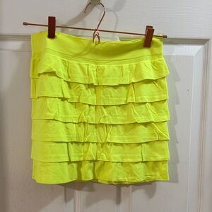 Vintage Girls Aeropostale Bright Yellow Layered Skirt